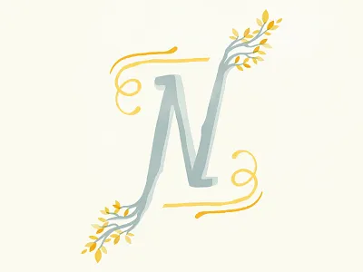 36 Days of Type - N 36days n 36daysoftype calligraphy graphicdesign handlettering illustratedtype lettering nature type typography