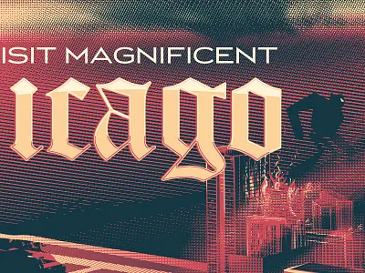 Chicago: Coming Soon chicago city destroy dystopia illustration poster print robot screen print