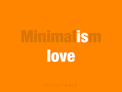 Minimal minimal text