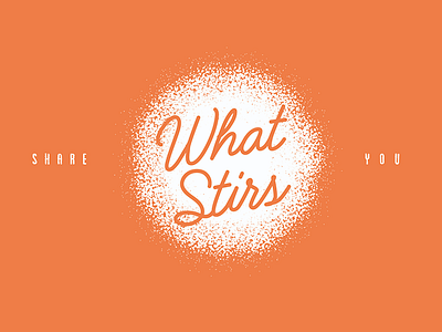 Share what stirs you coffee mural painting