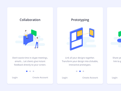 Welcome onboarding isometric illustration application color flat icon illustration ios isometric mobile onboarding ui ux