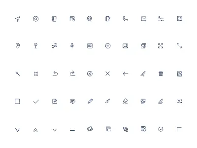Icon Set app creative icon interactive ios mobile simple ui ux