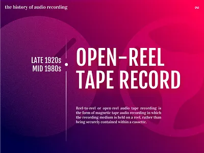 history of audio recording - #2 open-reel tape record audio tape