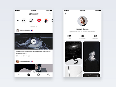 sneaker app app clean design ui