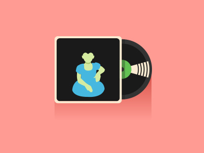 Moderat ||| album cover icon minimal moderat vector vinyl