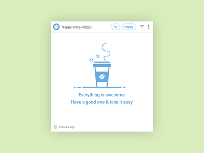 Happy State Widget card empty state happy happy state widget