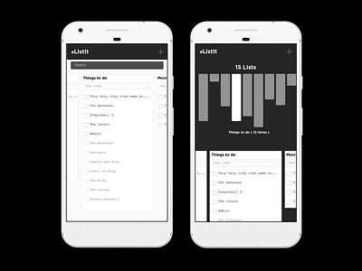 #ListIt bw interaction list ui ux