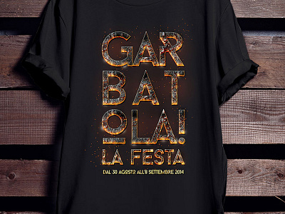 Garbatola la festa black flyer garbatola t shirt tshort