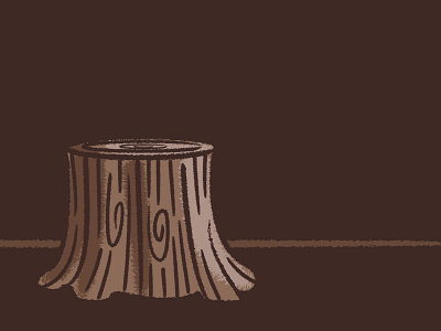 Stumped brush illustration illustrator nature stump wood