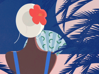 Amapola 2d animation design flower hair illustration motion pattern plants