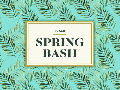 Spring Bash branches leaves palm spring