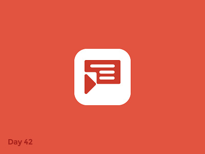 Daily Logo 42/50 - Messenger App Logo branding chat dailylogo dailylogochallenge illustration logo mail mark message messenger negative space paper