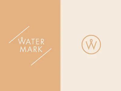 watermark art deco brand diagonal futura identity logo typography watermark wordmark