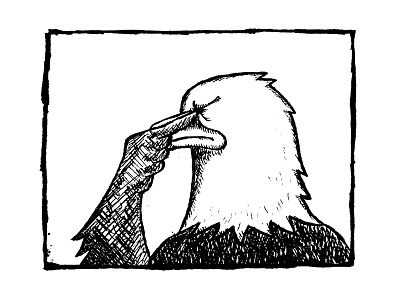 I just… america cartoon eagle political trump