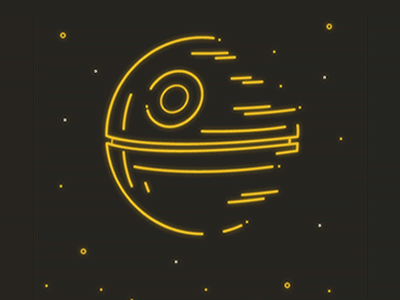 Death Star animation death star design illustration rogue one star wars