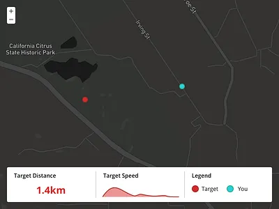 Daily UI #020 - Location Tracker daily ui gis graph location map tracker