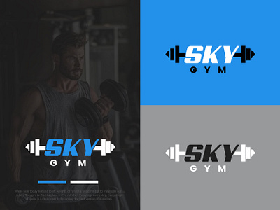 Gym logo | sky Gym abstract gym logo.