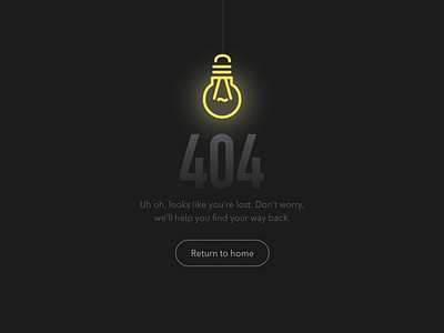 DailyUI Challenge 008 008 404 404 page daily ui dailyui dailyui challenge dailyui challenge 008 error page