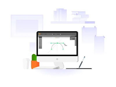 iMac apple bogota books coffee illustration illustrator imac melbourne plant vector wacom