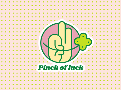 Pinch of Luck clover hand pinch saint patty st patrick