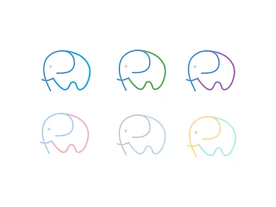 FW Elephant graphic design illustration logo name visual design