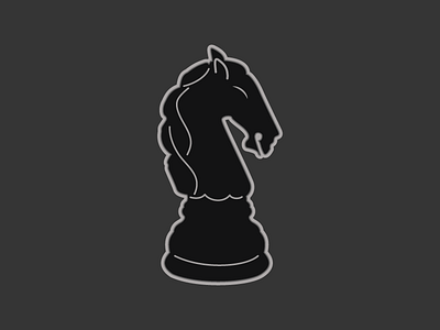 The Black Knight (Chess) black knight chess chess piece horse