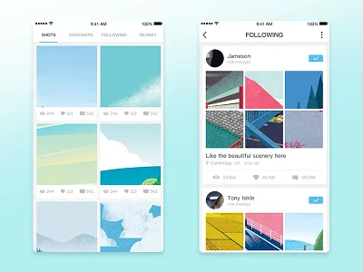 daily UI_38 app clean design interface ios mobile photo screen social ui ux