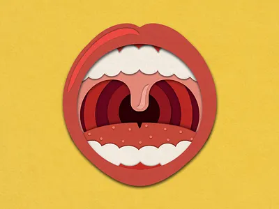 36 Days of Type - O 36days o 36daysoftype graphicdesign illustratedtype mouth papercraft type typography