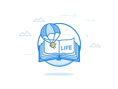 Life book coin life parachute story