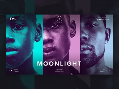 Personal Movie Project colorfull film moonlight movie project web website