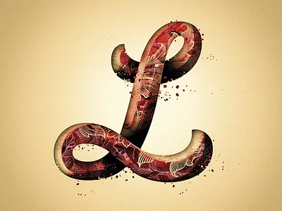 L 36 days to type custom type lettering type vector