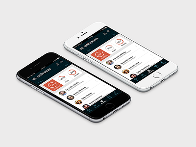 Unibreeze app users screen app event events iphone mobile social ui ux