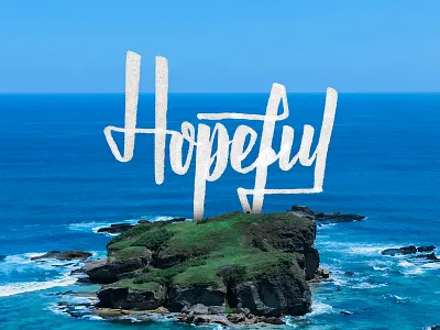 Hopeful calligraphy design graphic hand letter lettering letters sketch sketching type typography