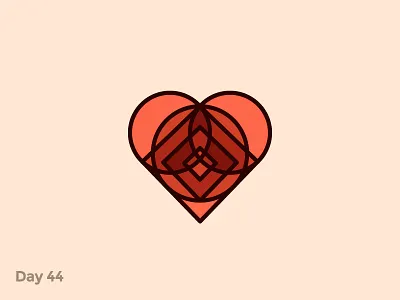 Daily Logo 44/50 - Dating App Logo branding colorful mosaic dailylogo dailylogochallenge dating heart illustration logo logo identity designer love mark modern creative inspiration