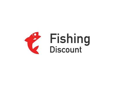 Fishing Discount Logo branding fish fishing icon iconography identity illustration latvia logo nature riga shop