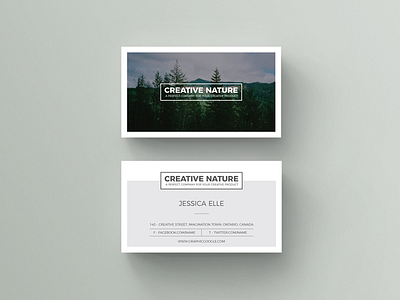 Free Creative Nature Artists Business Card Design Template business card