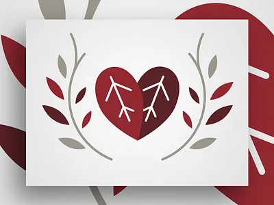 Tea 4 Two brand charity clean heart identity leaf logo mark packaging plant red tea