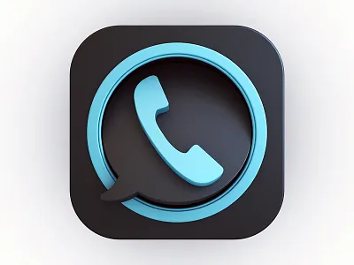 Dialer / Chat 3d app chat dialer icon icon design ios phone webshocker
