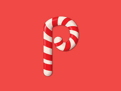 P is for Peppermint 36daysoftype candy p peppermint typography