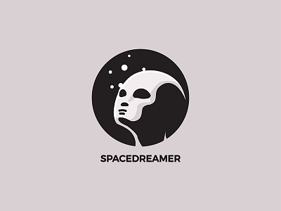 Space Dreamer alien clean dream dreaming innovation logo space startup technology