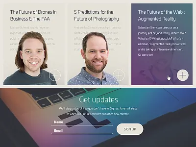 Future Lab author design form hover interface teaser ui ux web web design website