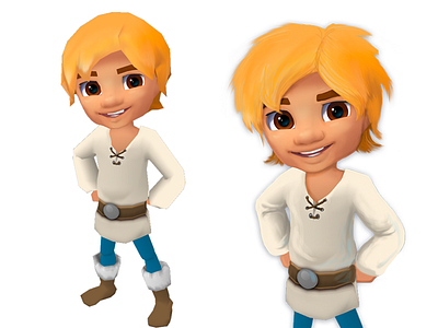 Boy 3d casual character design maya photoshop