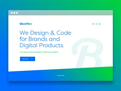 BlendNew - Design & Code - Daily UI 003 003 dailyui design digital product design interface landing page ui