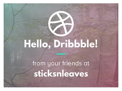 Hello, Dribbble! branding consultancy debut design designfirm devfirm dribbbledebut gradient graphicdesign nature rebrand redesign