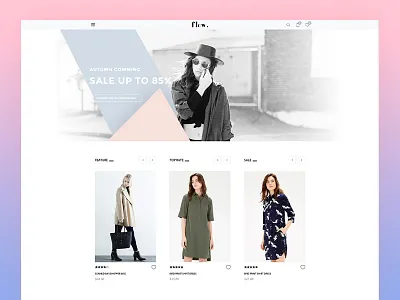 FLOW. - Fashion clothing E-commerce e commerce fashion ui ux