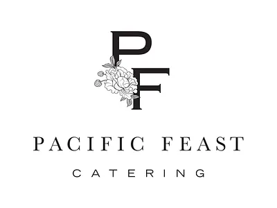 Pacific Feast Catering Logo art direction branding logo