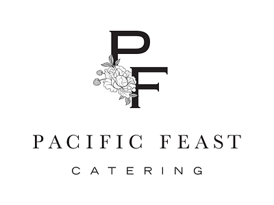 Pacific Feast Catering Logo art direction branding logo