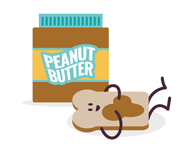 Peanut Buttering aftereffects animation butter character food illustration illustrator motion peanut vector