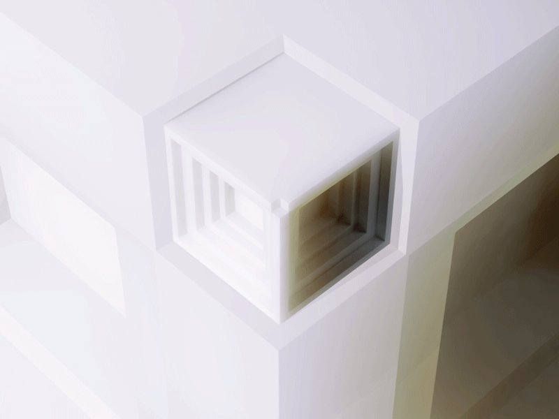 ITERATION 3d architecture c4d cinema4d geometry gif loop motion graphics
