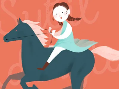 Do It Like a Lady: Sybil Ludington apple pencil cartoon digital illustration illustration international womens day ipad pro procreate app womens history month